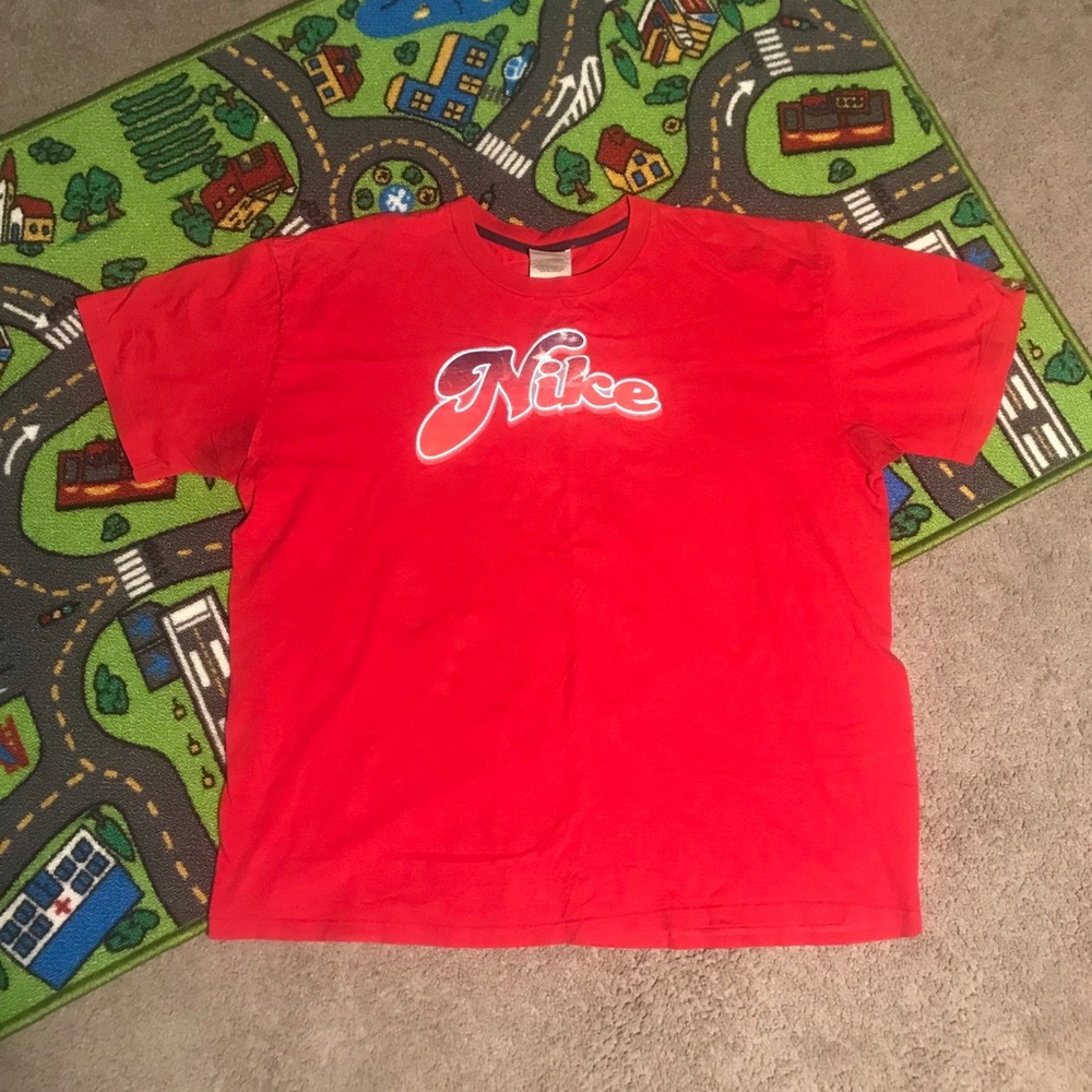 VTG NIKE MENS XXL SHIRT RARE 90s red